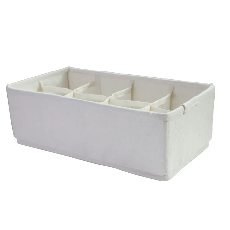 White Style 1 Foldable Underwear Storage Boxes Washable Closet Drawer Socks Organizer with Zipper - Цвет: White Style 1