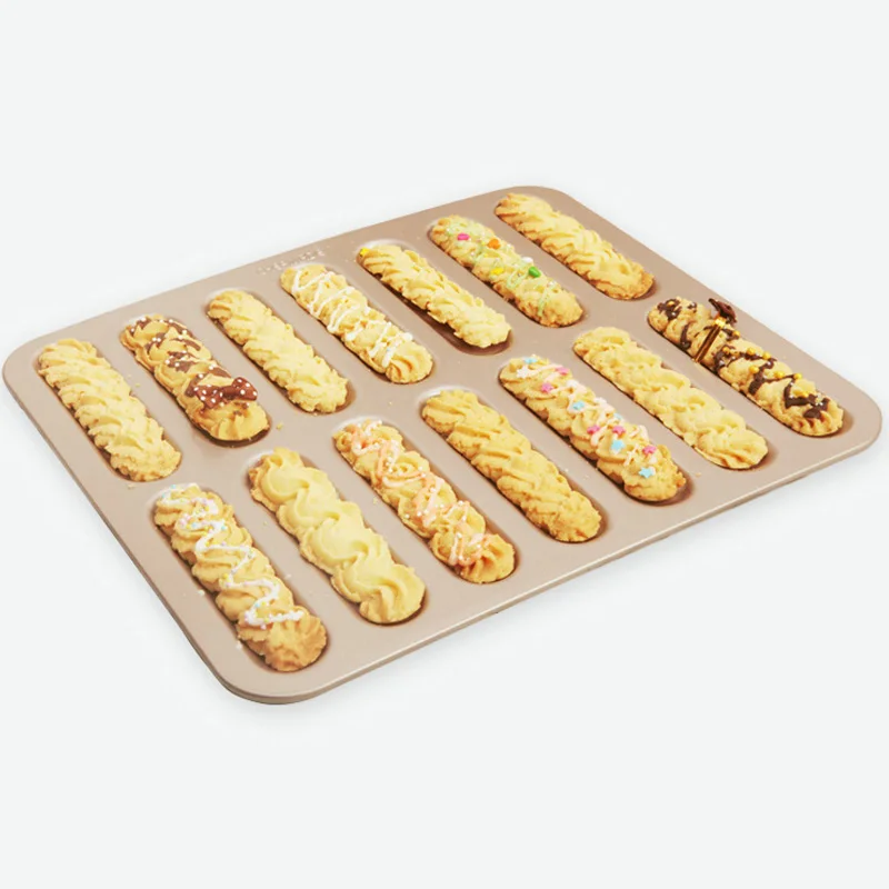Антипригарная Молниеносная Eclair форма для буфетов 14 полосок печенье
