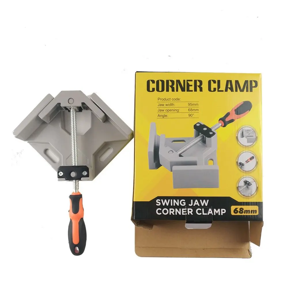 Алюминиевый сплав 90 градусов прямоугольный зажим Регулируемый Столярный