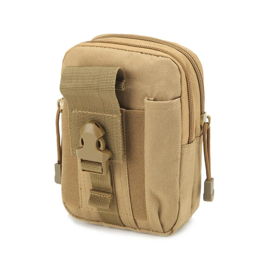 khaki Походная сумка для альпинизма, Охотничья сумка, Тактическая Военная поясная Сумка Molle, поясная сумка, кошелек, чехол для телефона - Цвет: khaki