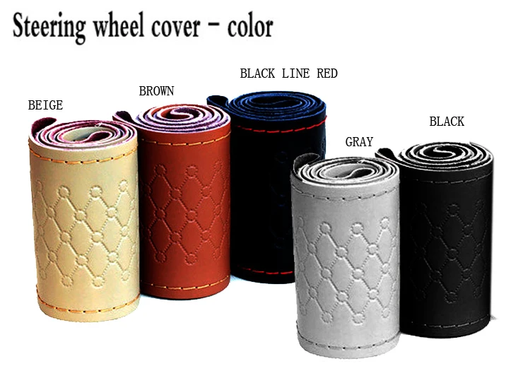 Очень большая оплетка рулевого колеса для RV грузовика Кожаная из микрофибры