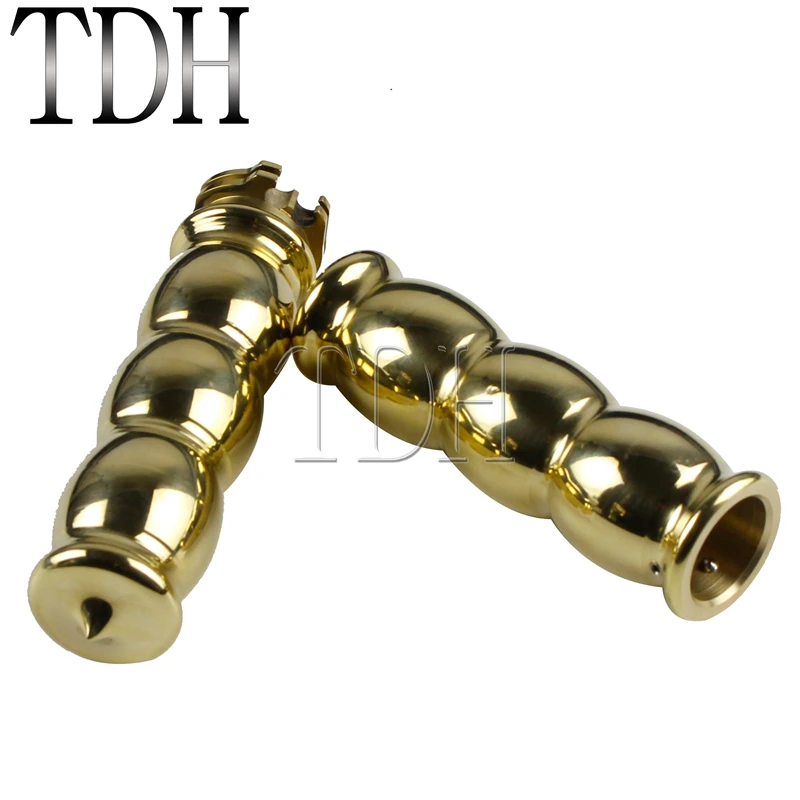 Универсальные мотоциклетные латунные золотые 1 &quotручки на руль 25 мм для Harley Sportster