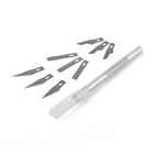 Рукоятка ножа 1 шт., Запасные инструменты для резьбы по дереву с 10 лезвиями, скальпель, режущие ручные инструменты сделай сам