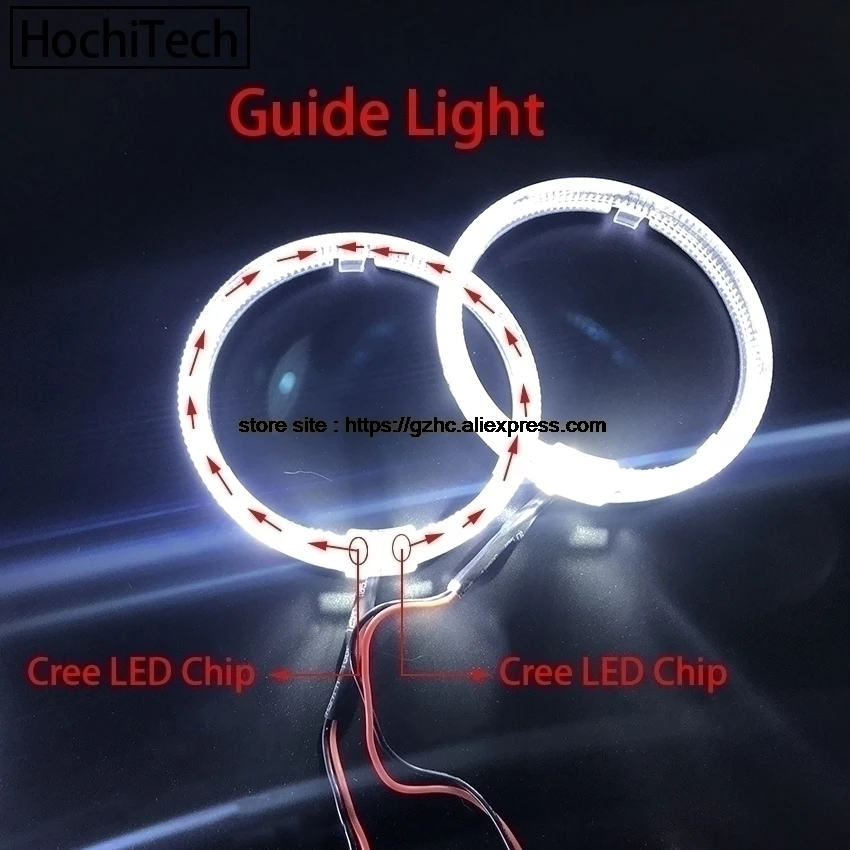 HochiTech Cree светодиодный чип указатель света комплект ангельские глазки белый гало