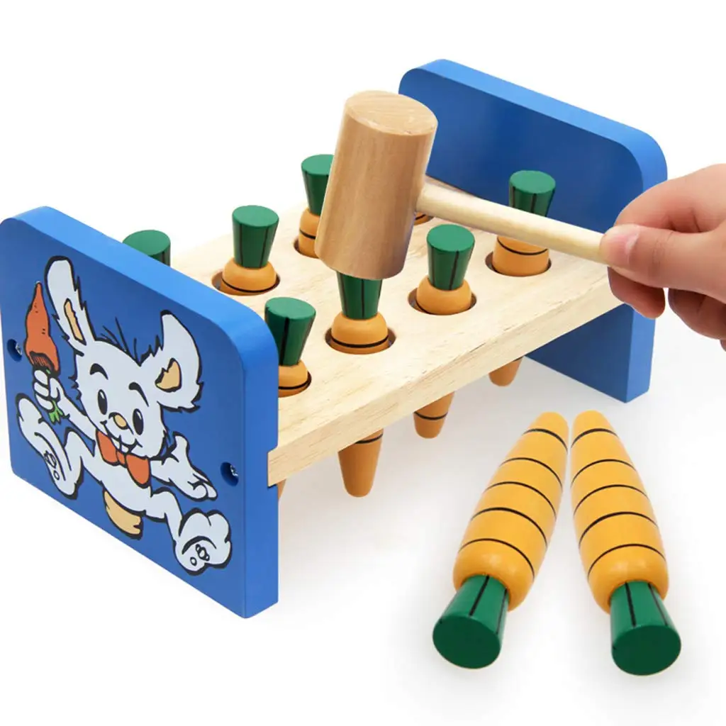 Деревянная игрушка молоток крот игра Раннее Обучение сенсорные развивающие