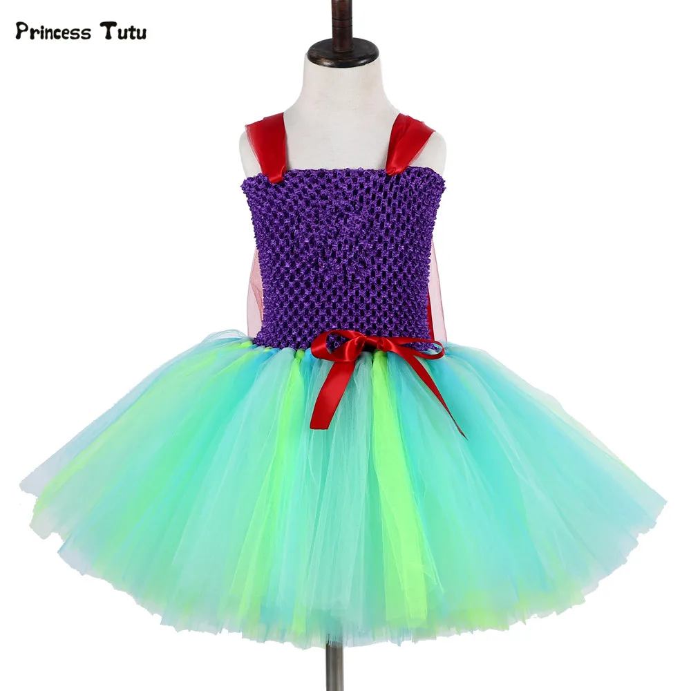 Mermaid Princess Dress for Girls Tulle Tutu Kids Halloween Christmas Party Cosplay Costume Children Clothing | Детская одежда и