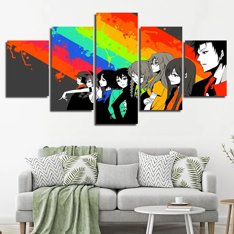 Печать холст Картина Wall Art Steins Gate персонаж аниме Плакаты Современная Модульная