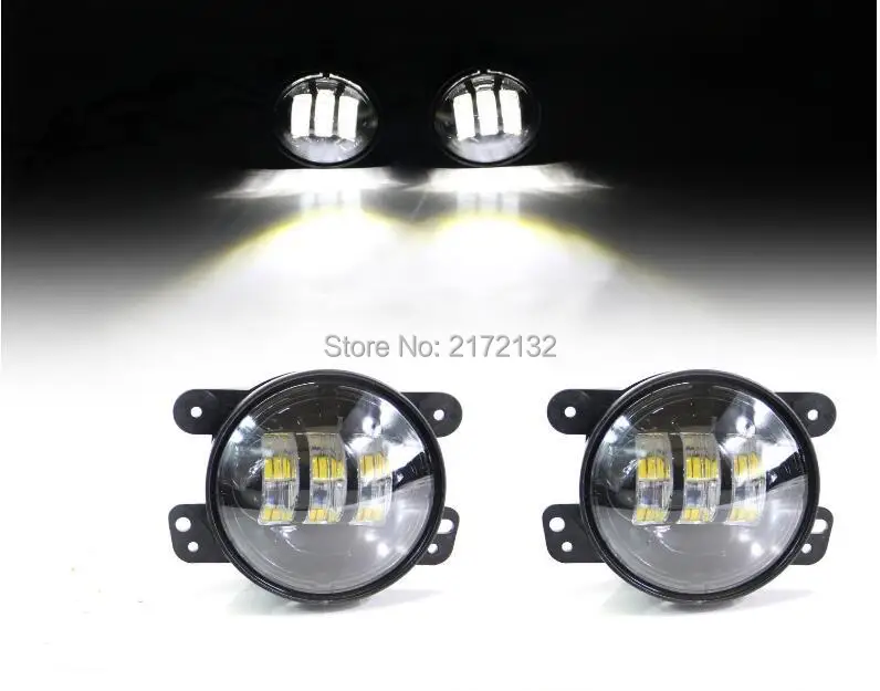 Promotion! 1 Set 4inch 30W Front Led Fog Light For Jeep Wrangler JK 5 Dodge Magnum 05-08 Chrysler 300 PT Cruiser 05-10 |