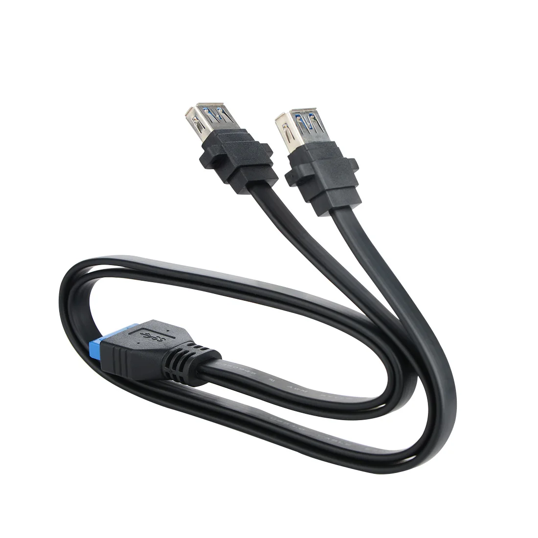 RGEEK на 2 портный Dual Порты и разъёмы USB 3 0 спереди Панель Удлинительный кабель Тип