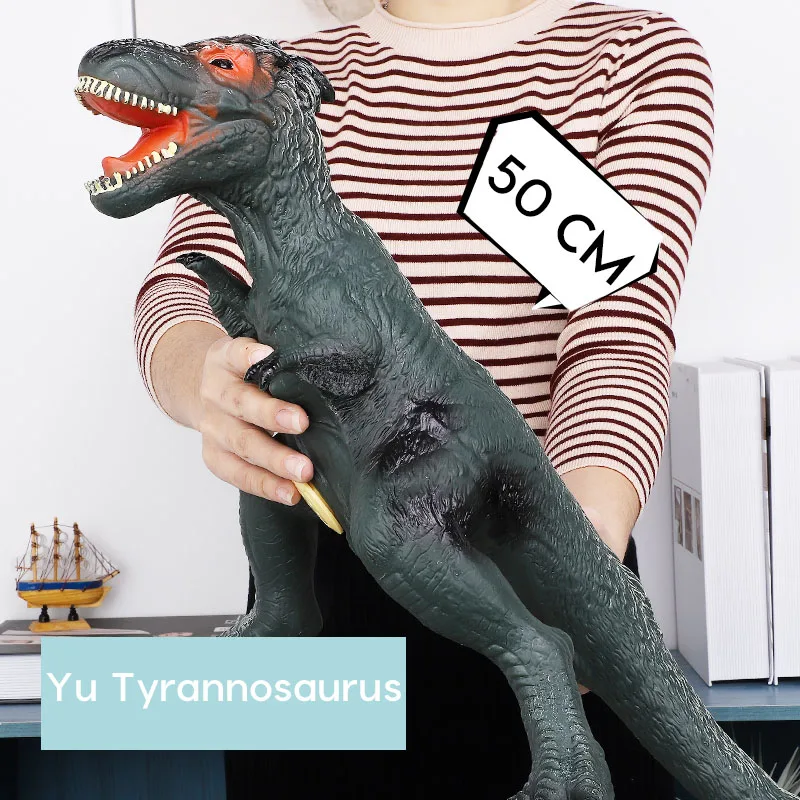 Yutyrannus S500-9 68см модель динозавра большой размер Акула пластиковые куклы тираннозавр рекс Велоцираптор Юрский Мир парк динозавр - Цвет: Yutyrannus S500-9