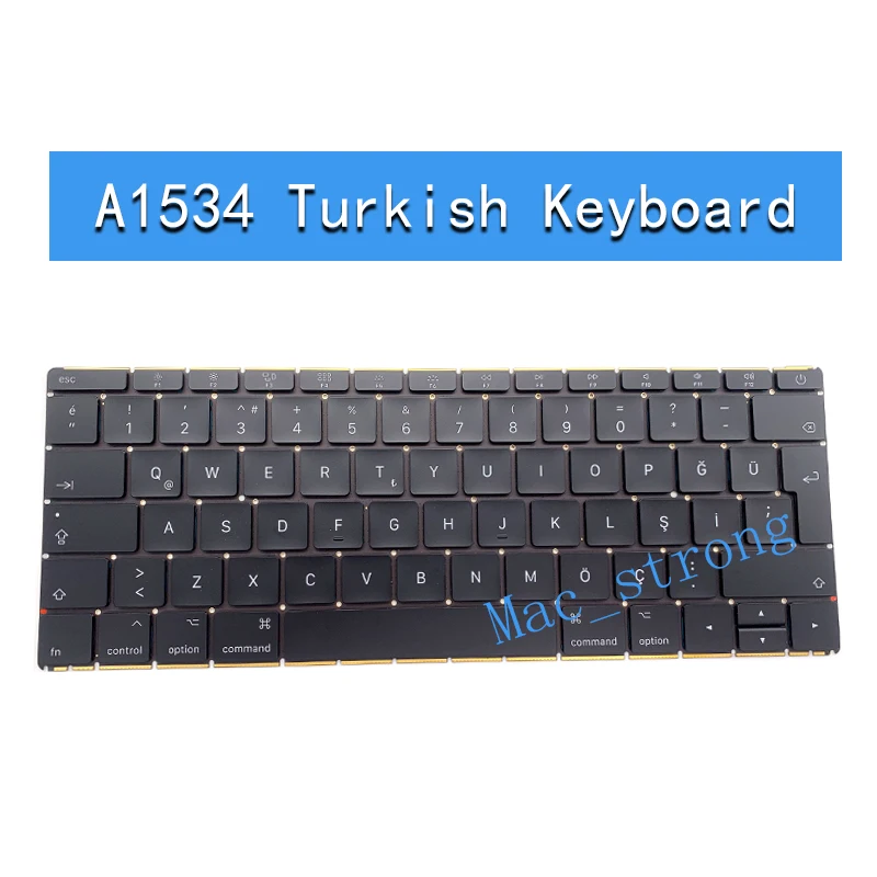Совершенно новая Оригинальная клавиатура A1534 12 дюймов JP/FR/SP/TR для Macbook Pro