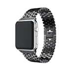 Ремешок для Apple Watch band 7 SE 6 4 5 band 44 мм 40 мм 41 мм 45 мм, цельнометаллический браслет для iwatch 38 мм 42 мм 3 2 1, аксессуары