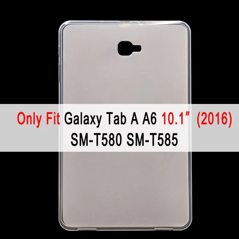 For SM-T580 SM-T585 Мягкий силиконовый чехол для Samsung Galaxy Tab A A6 7,0 8,0 9,7 10,1 10,5 T580 T510 T590 чехол Coque - Цвет: For SM-T580 SM-T585