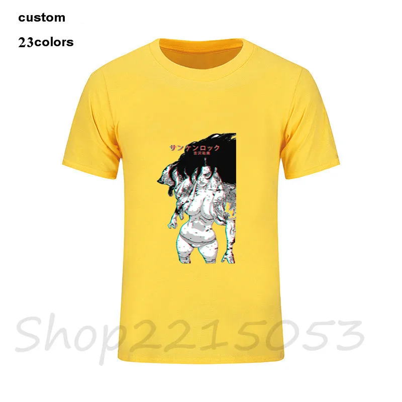 2019 Hot Yumin manga waifu sun ken rock japan Men sexy funny tshirts hip hop summer top t-shirt ahegao gothic male game t shirts Мужская