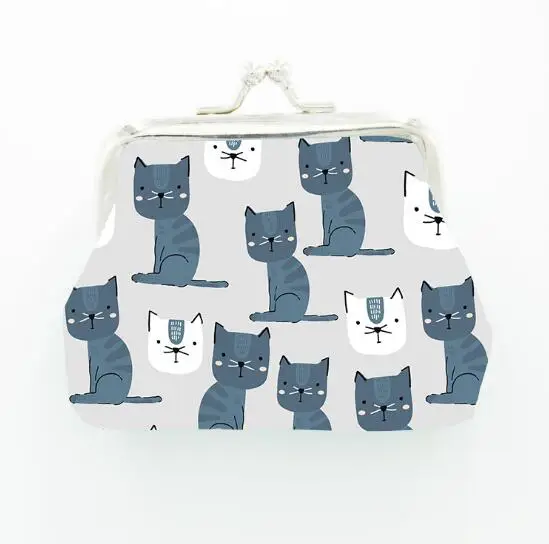Кошелек для монет кошелек с мультяшным котенком Дамский универсальный швейный