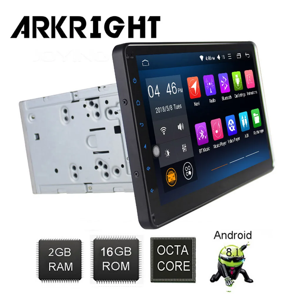 ARKRIGHT 10 1 'ƈDin Авторадио 2 + 16 Гб Восьмиядерный Android 8 автомобильный Радио стерео