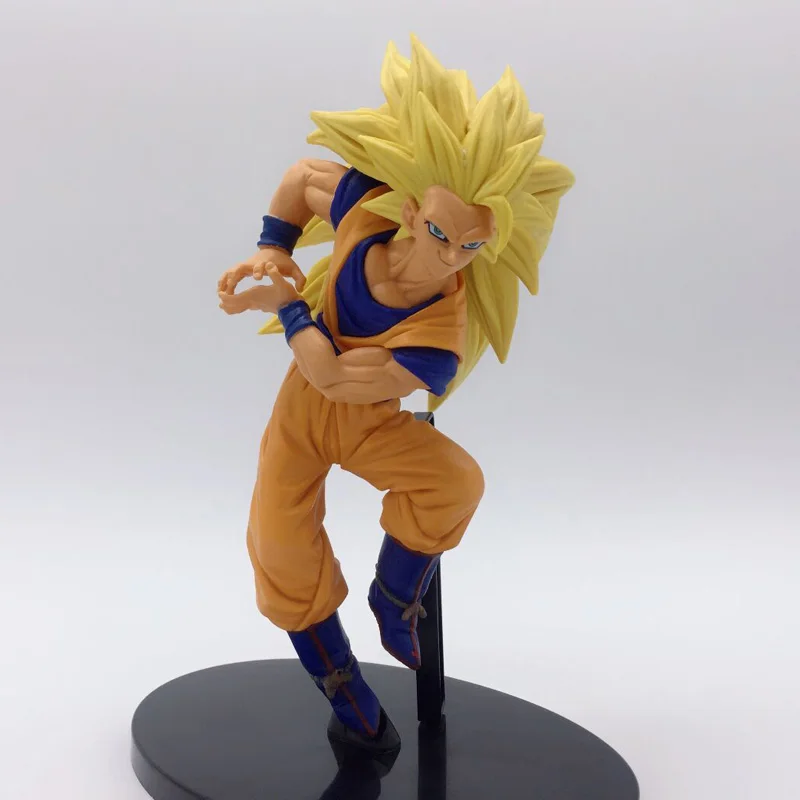Фигурки DBZ Super Saiyan Son Gokou Goku Three Battle Damage Edition Аниме ПВХ кукла модель игрушки 20 см |