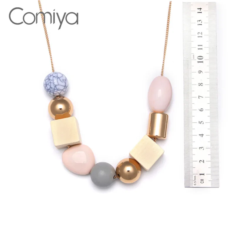 Ожерелье Comiya Boho большие длинные ожерелья для женщин из камней правильной