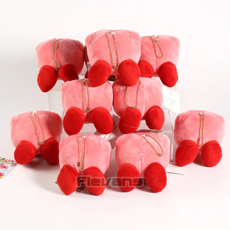 Kawaii Kirby розовые слоеные мини милые плюшевые куклы мягкие подвесные игрушки 10 шт./партия