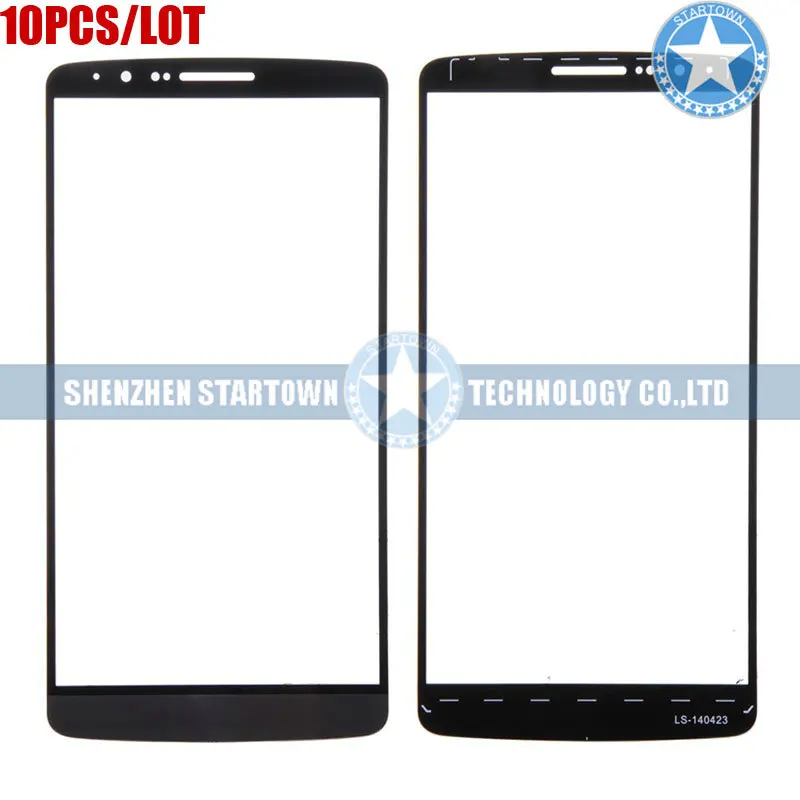 10 шт./лот серый черный верхняя часть внешний экран стекло крышка объектива Замена