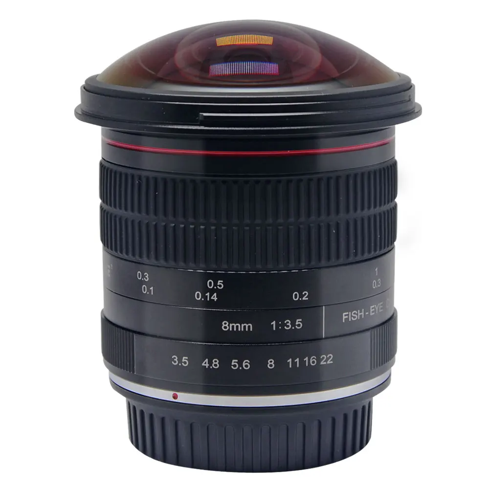 Meike рыбий глаз 8 мм f/3 5 ручные линзы объектива Цифрового Фотоаппарата Canon EF EOS 6D 600D