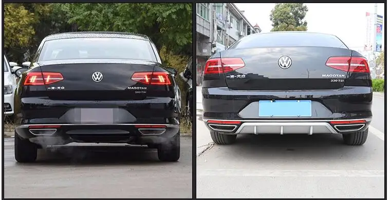 Для Passat B8 задний спойлер- ABS задний бампер диффузор защитные бамперы для B8 обвес бампер задний спойлер