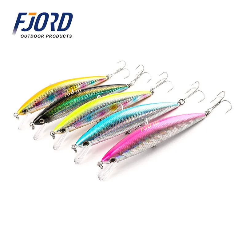 FJORD качественная 5 шт./лот 125 мм 40 г Minnow Лазерная твердая профессиональная SwimBait