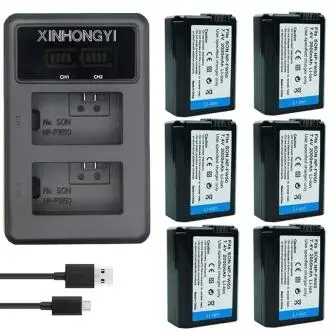 6P-FW50BatteryAndCh 2000 мАч NP FW50 акумуляторная батарея NP-FW50 Батарея+ светодиодный двойной Зарядное устройство для sony Alpha a6500 a6300 a7 7R a7R a7R II a7II NEX-3 NEX-5 Камера - Цвет: 6P-FW50BatteryAndCh