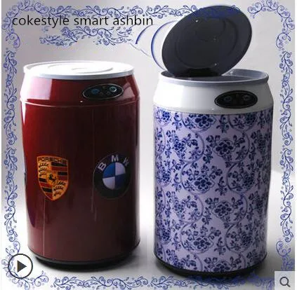 

Infrared automatic induction trash smart trash home tubular container 9L