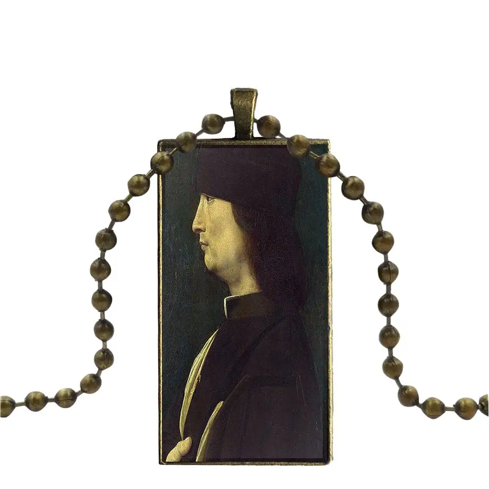 Mona Lisa от Leonardo da Vinci модное для женщин детский подарок стеклянный кабошон кулон