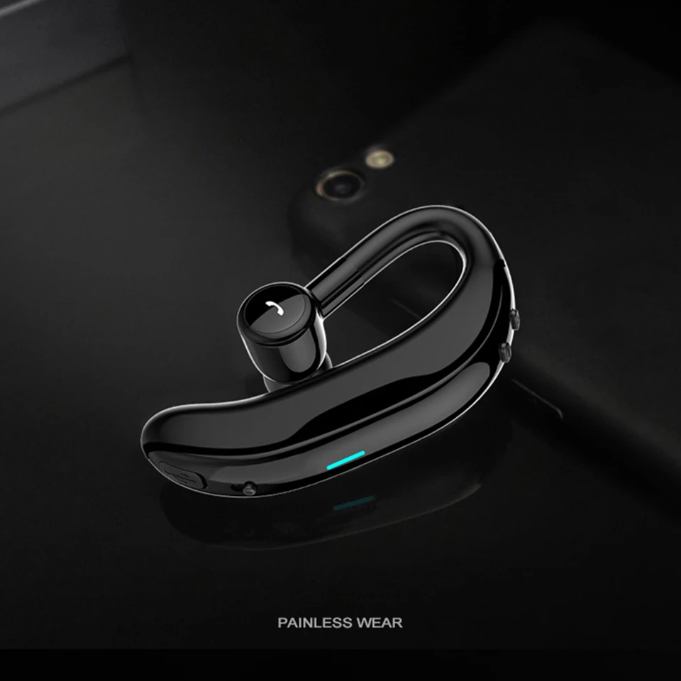 Handsfree Бизнес водонепроницаемые наушники Bluetooth с микрофоном Голосовое управление Беспроводная bluetooth-гарнитура для телефонов ушной крючок