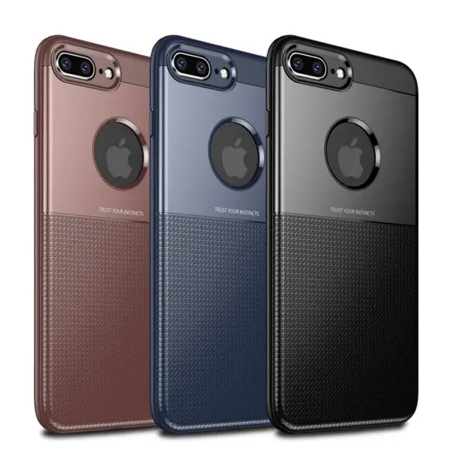FGHGF Ультра чехол для iPhone 7 plus 8 6 S 6 бизнес Мягкий ТПУ силиконовый Жесткий пластиковый Чехол для iPhone X тонкая Противоударная Маска 6 plus
