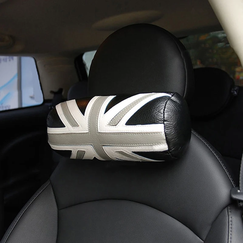 Подголовник автомобильного сиденья Кожаная подушка для головы и шеи BMW Mini JCW F55 F56
