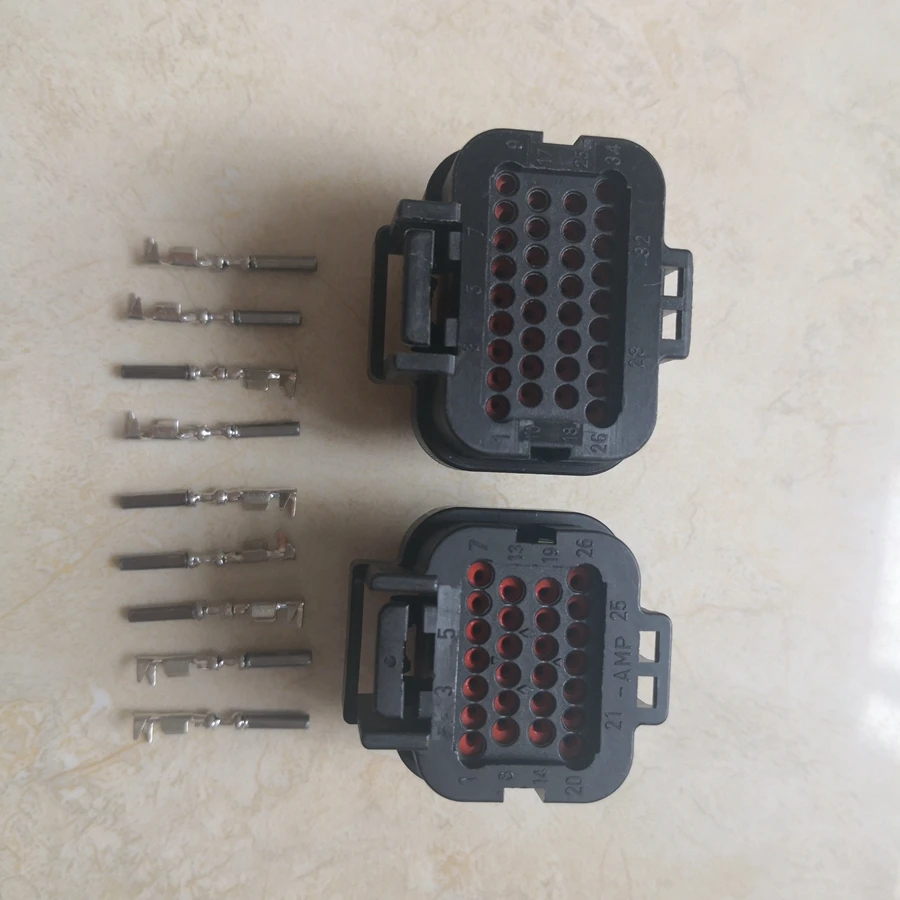 26 + 34 Pin/Way TE AMP Superseal Autosport ECU/ECM разъем с набором клемм для Haltech Elite 1000/2500|Кабели