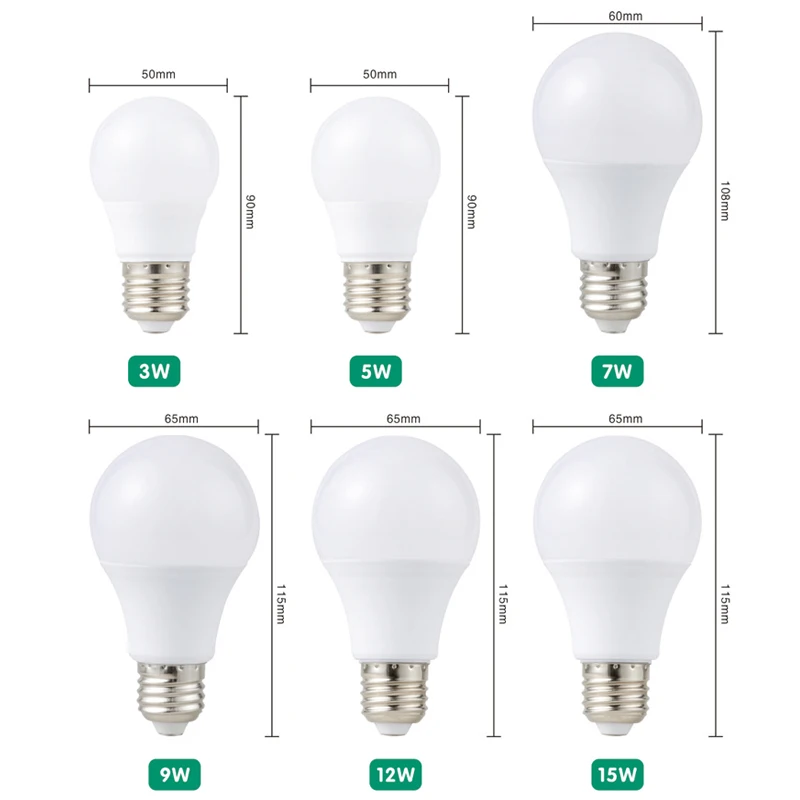 5 шт./лот LED 9 Вт лампочка E27 алюминиевая пузырчатая настольная и напольная лампа