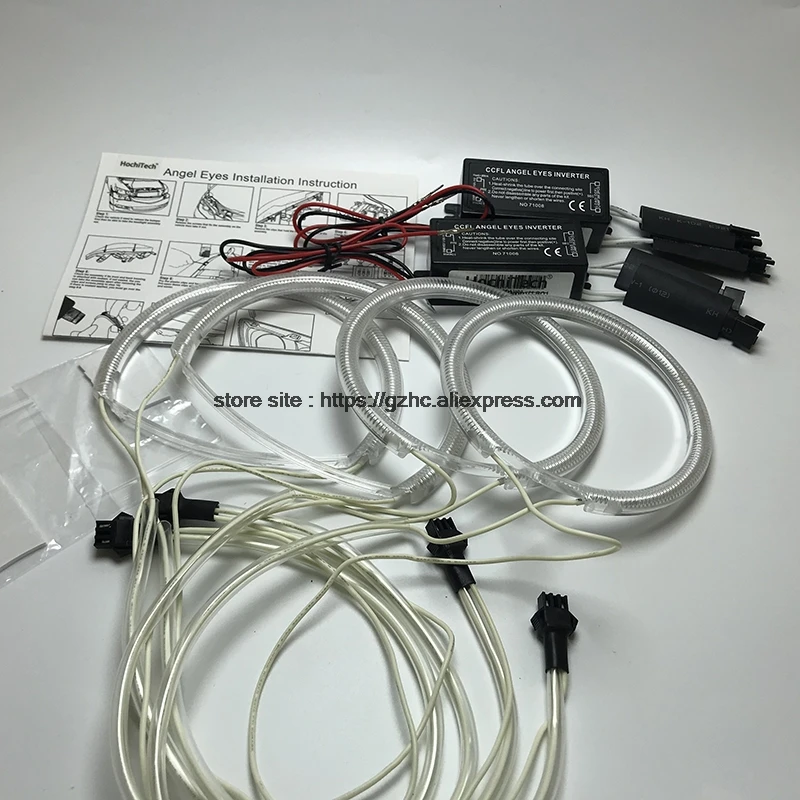 HochiTech для Mazda 3 mazda3 2002-07 ультра яркий дневной светильник DRL CCFL ангельские глазки демон глаза комплект Теплый Белый Halo Кольцо автомобиля-Стайлинг
