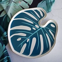 creative turtle back leaf phnom penh large tray snack fruit plate jewelry ring storage tray decoration ornaments for tableware
