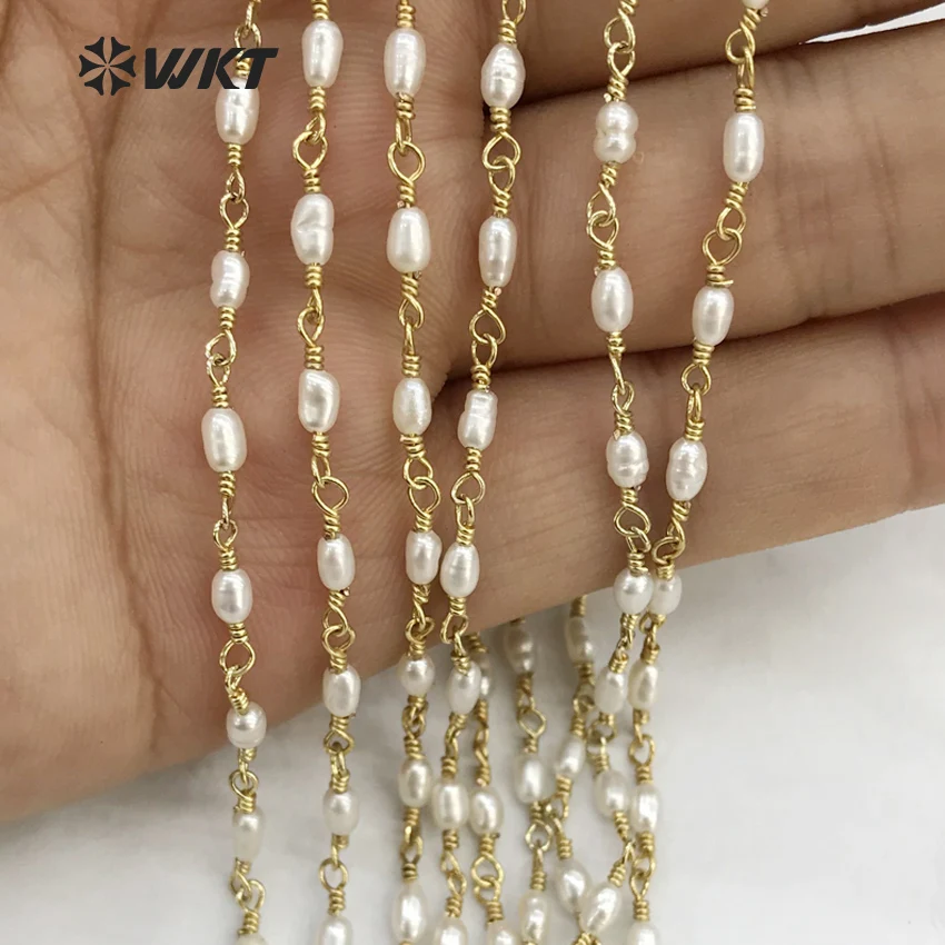 Новинка модная цепочка WT-RBC069 WKT из натурального пресноводного жемчуга