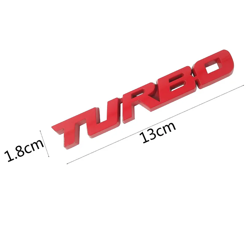 13*1,8 см 3D наклейка для стайлинга автомобилей Металлическая Эмблема Turbo задний значок задней двери для Ford Focus 2 3 RS Fiesta Mondeo Tuga Ecosport Fusion