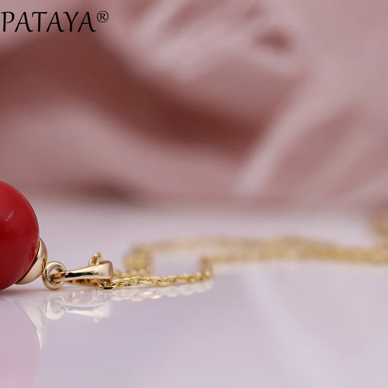 Новинка Длинные ожерелья PATAYA из мелких коралловых и красных ракушек с жемчугом