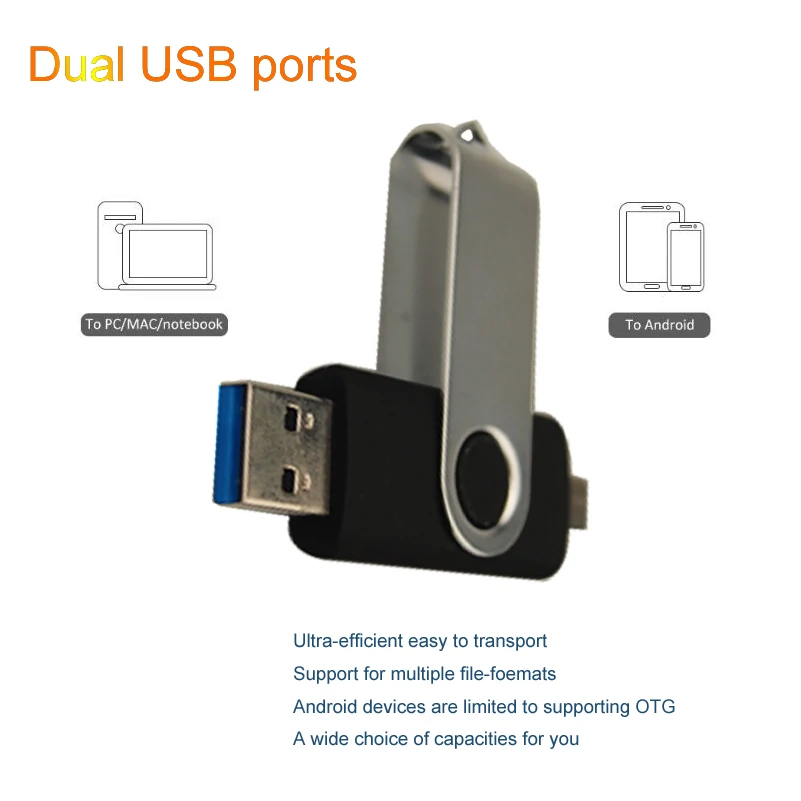 Высокоскоростной флеш-накопитель с логотипом на заказ 32 Гб OTG Usb3.0 USB флеш-накопитель 64 Гб Флешка 4 ГБ 8 ГБ 16 ГБ Usb флешка флеш-накопитель для смартфонов