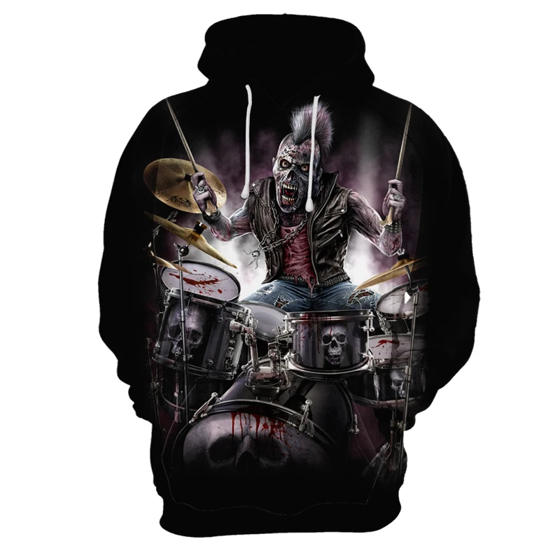 One Piece Skull Hoodie Hoodies Men Women 2019 New Fashion Hip Hop Pullover Sweatshirts Sweat Homme 3D Hoody Tops | Мужская одежда