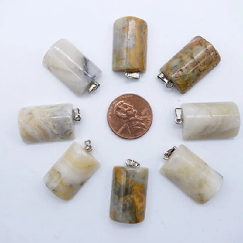 50pcs Wholesale Fashion Natural Semi-precioous Gem Stone Crazy Onyx Women Chakras Suspension Charms Necklaces Jewelry Pendants | Украшения