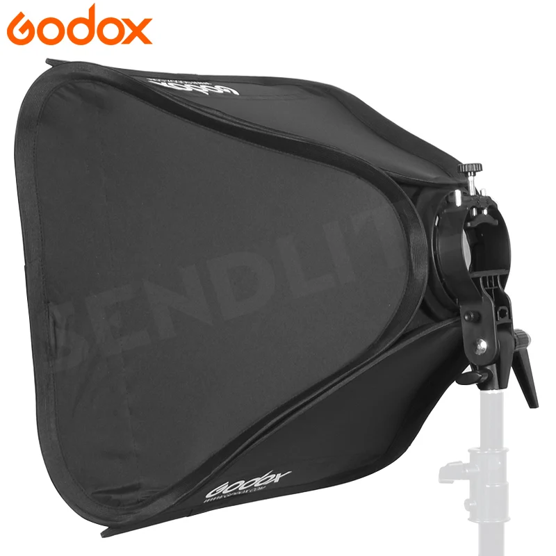 Godox 50x50 см вспышка Speedlite софтбокс + S образный кронштейн Bowens комплект крепления с 2 м