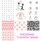 Лист для шоколада с изображением жениха и невесты, инструменты для украшения шоколадного торта на свадебную вечеринку, кухонные инструменты для выпечки