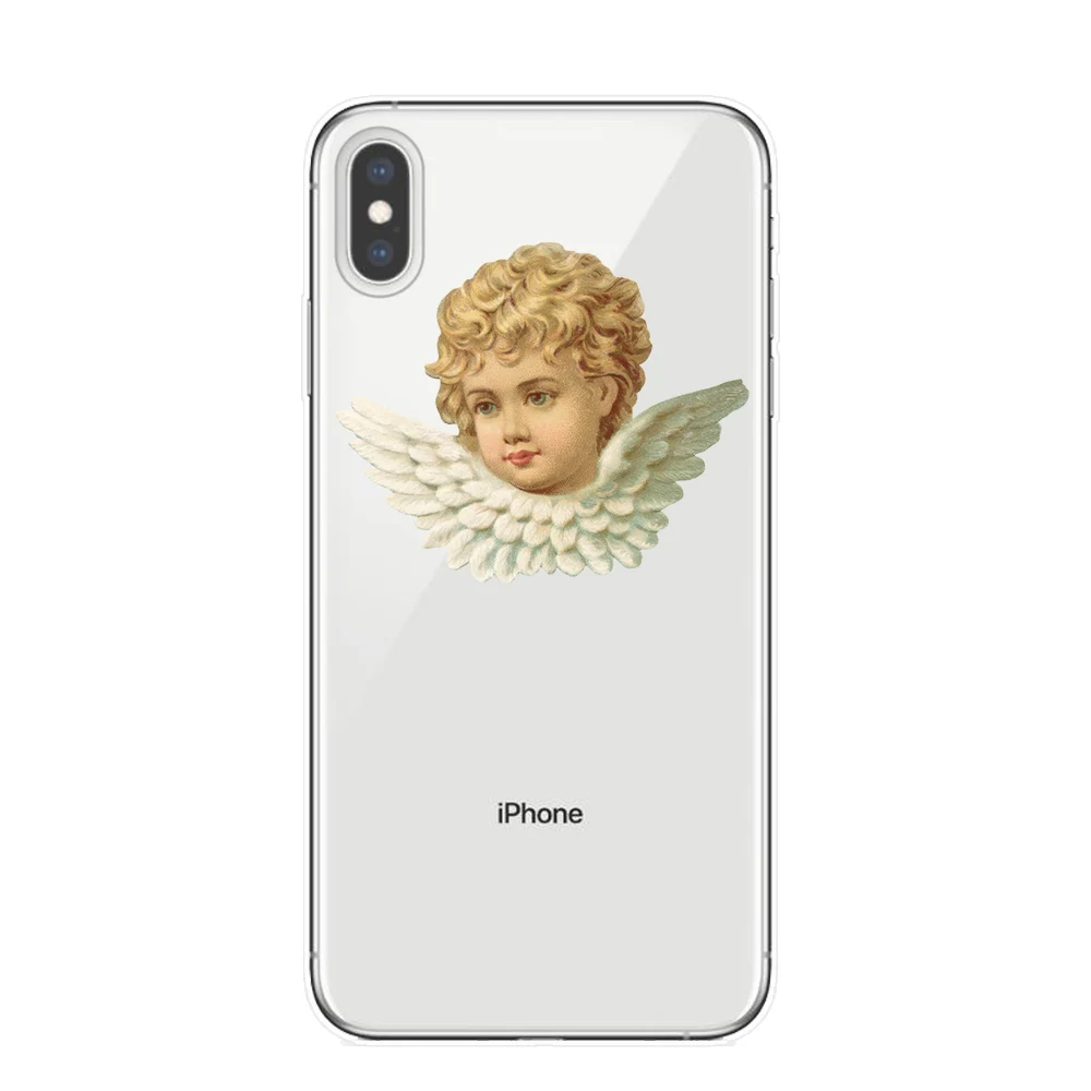 Прозрачный силиконовый чехол для телефона iphone X Xs Xr XsMax 8 8Plus 7 6 6S Plus 5s SE винтажная