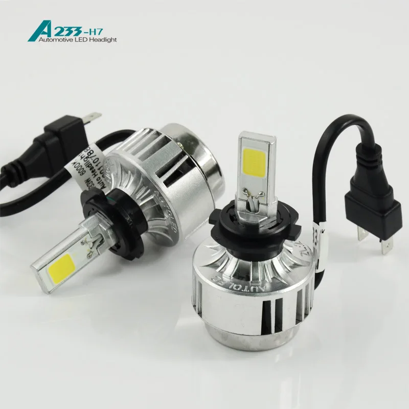 66 Вт H7 COB LED Фары Автомобиля Авто Лампы ПРИВЕЛО Комплект 6000LM 6000 К 3000 Лампочки H1 H3 H8 H9