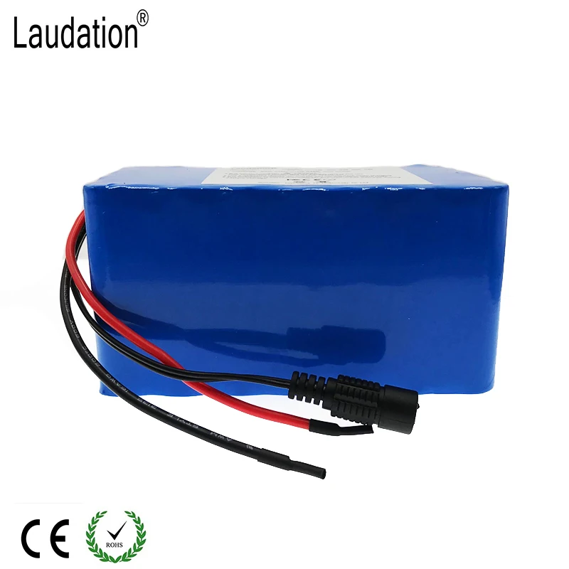 Laudation 24V 12ah Электрический велосипед литий-ионный аккумулятор 12.8ah 29,4 V 12800mAh 15A BMS 250W 350W Аккумулятор для инвалидных колясок