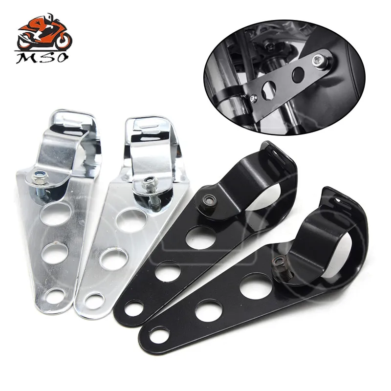 Универсальный изготовленный на заказ ручной черный стальной кронштейн для фар