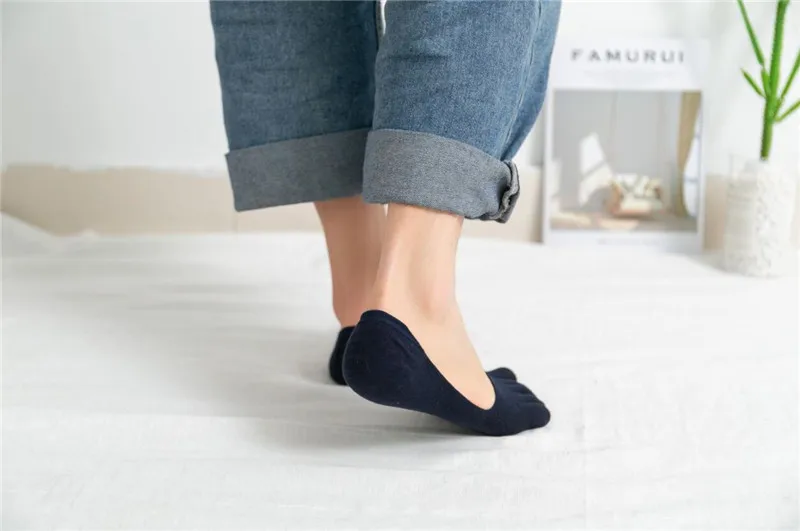 1pair men five toe socks spring summer and autumn fashion short sock man's and male 5 finger cotton socks